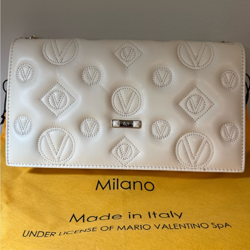 Mario Valentino Cream Crossbody Bag